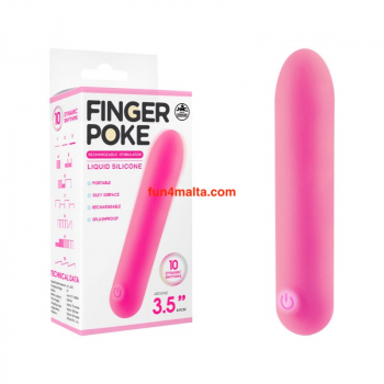 Finger Poke - Rechargeable Bullet Vibrator, pink