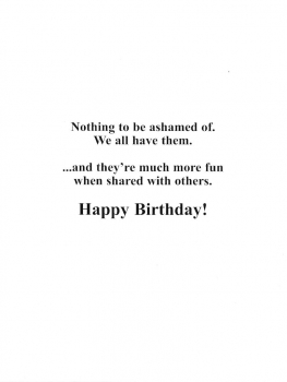 Greeting Card - Birthdays like Orgasms