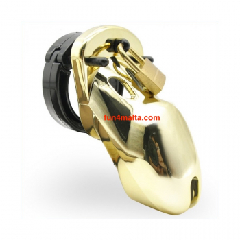 Herald Chastity Cage 7 x 3.5cm, gold  - Price Cut -