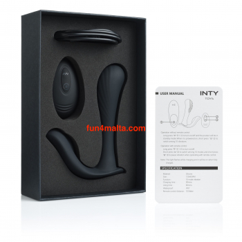 Inty Toys Ace - Panty Vibrator, black with Wireless Remote Control  - rechargeable & waterproof -