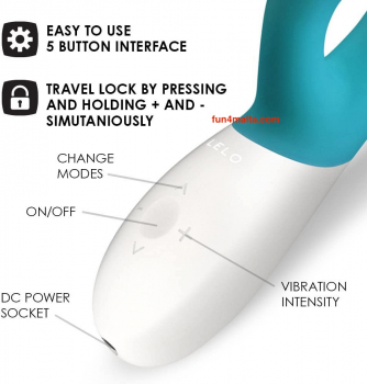 LELO Ina Wave™ Rabbit Vibrator,Ocean Blue. -PRICE CUT-