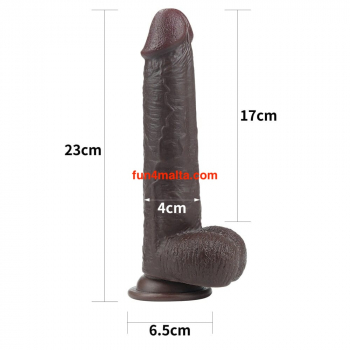 Lovetoy Sliding-Skin Dual Layer Dong, brown