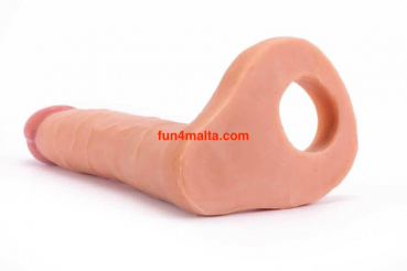 The Ultra Soft Double Strap On Dildo 6,25", flesh