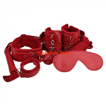 Loving Joy Beginner’s Bondage Kit Red (8 Piece)