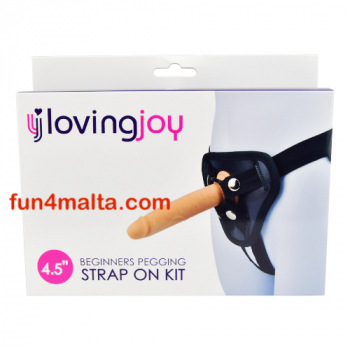 Loving Joy 4,5" Beginners Pegging Strap On Kit