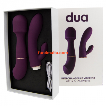 Loving Joy DUA Interchangeable Vibrator with 2 Attachments