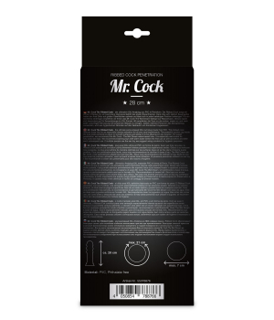 Mr.Cock X-Treme Line Ribbed Cock, black