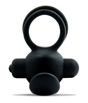 Mr.Cock Ultimate Vibrating Silicone Cockring,black