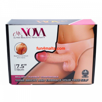 Mr. Nova Ultra Realistic Silicone Penis Panty 7,5"