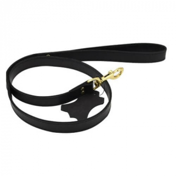 Bound: Nubuck Leather Leash,black