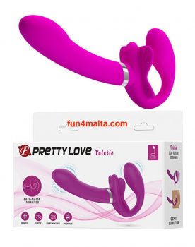 Pretty Love Valerie Strap On Dildo - rechargeable & waterproof -