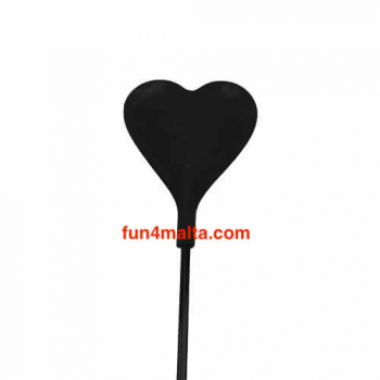 Silicone Heart Shaped Crop with Feather Tickler