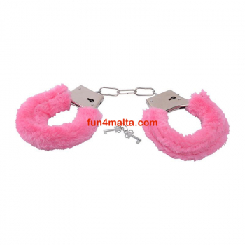 Furry Handcuffs, pink - Price Cut -