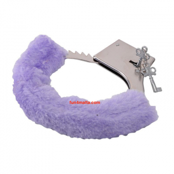 Furry Handcuffs, Purple - Price Cut -