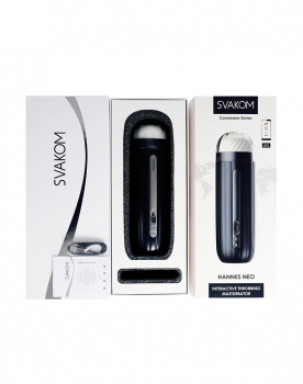 SVAKOM - Hannes Neo - Interactive Throbbing Masturbator with App Control,dark-blue