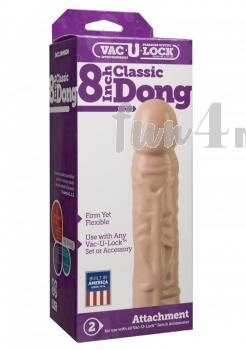 Vac-U-Lock - Classic Dong - 8.00 inch