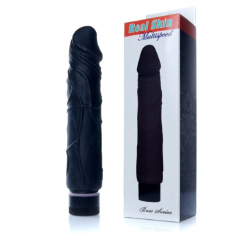 Vibrator-Real Skin – Black