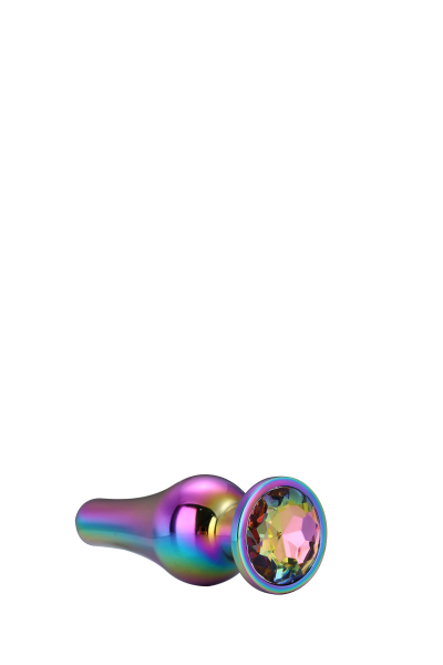 X-MenSecret Shine Metal Butt Plug Rainbow Medium - Price Cut -