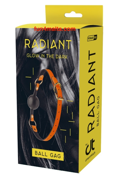 Radiant Glow in the Dark Ball Gag, orange