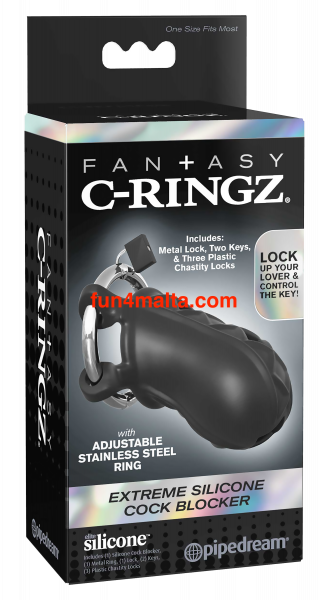 Pipedream Fantasy C-Ringz Hardcore Silicone Cock Blocker