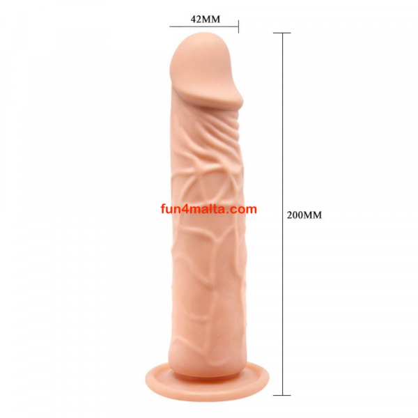 Baile Soft Skin Dildo 7,8 inch, flesh