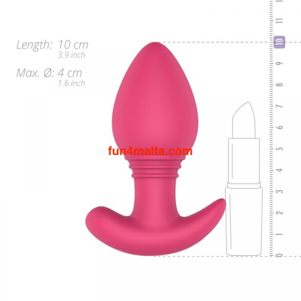 Easy Toys - Axel, Vibrating Butt Plug, pink