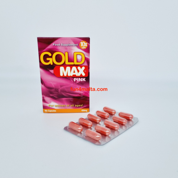 Gold Max Pink - Female Libido Booster to Increase Your Sex Drive - 10 pcs.