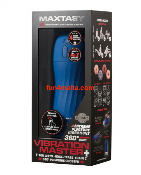 Maxtasy Vibration Master Masturbator Version 2 with Remote Control