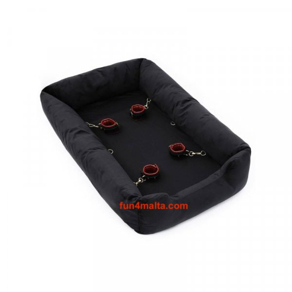 RudeRider Puppy Kennel with Cuffs Black/Red