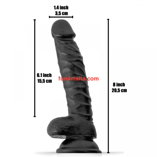 Rude Rider Ultra Realistic Dildo Regular Dude Marcel, black