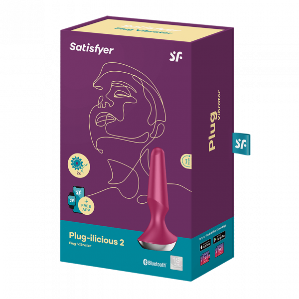 Satisfyer – Plug-ilicious 2, berry (winered)