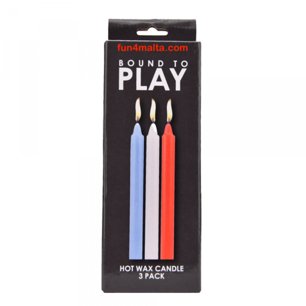 Bound to Play. Hot Wax Candles (3 Pack)