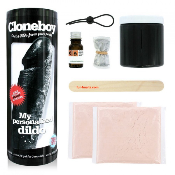 Cloneboy Cast Your Own Silicone Dildo Kit, black