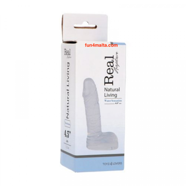 Dildo Real Rapture Clear Jelly 4,5 inch