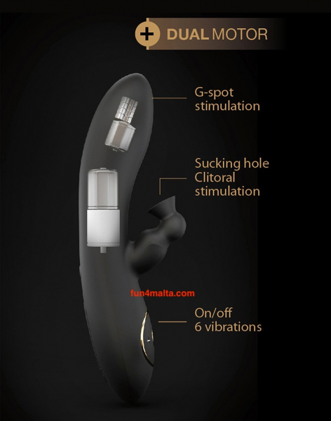 Dorcel Divine Rabbit Vibrator with sucking part