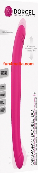 Dorcel - Orgasmic Double Do - Double Vibrating Dildo, pink - waterproof and rechargeable