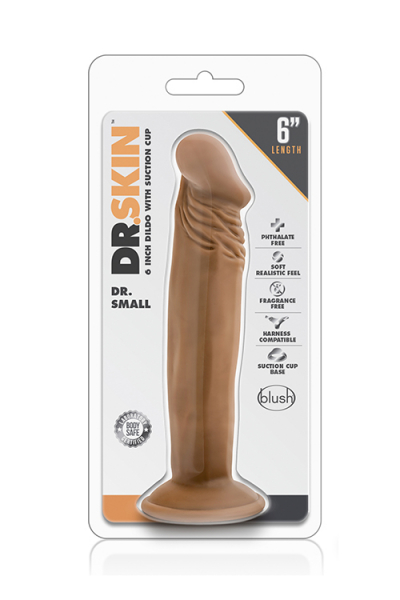 Dr. Skin Realistic 6 inch Dildo with Suction Cup, brown