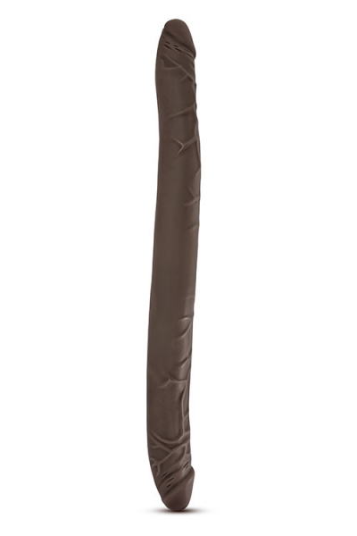 Dr. Skin 16 inch Double Dildo, chocolate