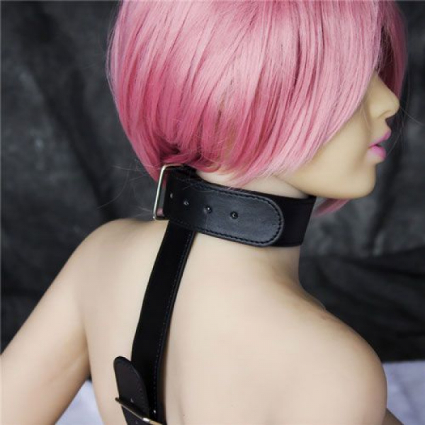 Easy Back Cuffs+Collar Restraint,black