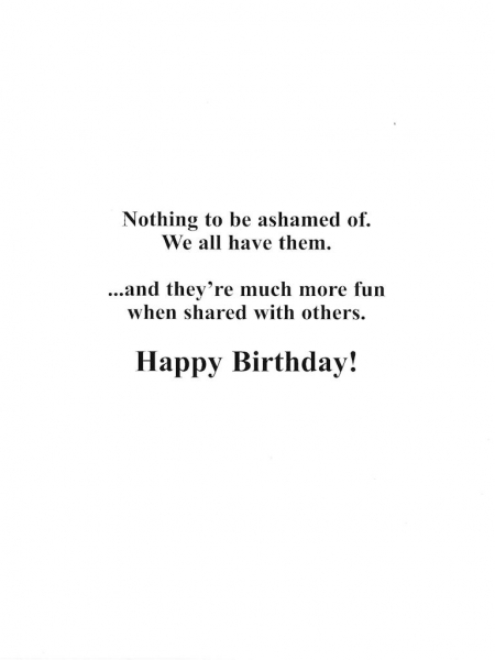 Greeting Card - Birthdays like Orgasms