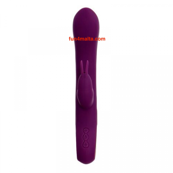 Grip Hot Rabbit with Heating Function - waterproof & rechargeable - purple