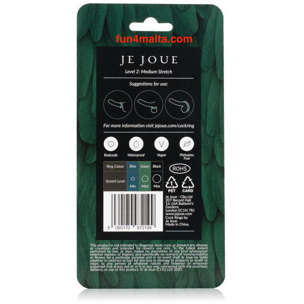 Je Joue Silicone Cockring Medium Stretch,green