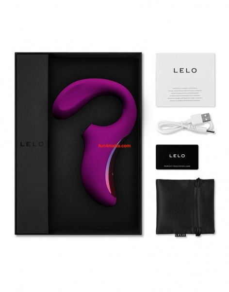 LELO Enigma™ Dual Stimulation Sonic Massager, Deep Rose - waterproof -