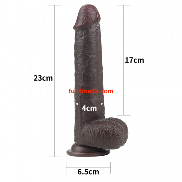 Lovetoy Sliding-Skin Dual Layer Dong, brown