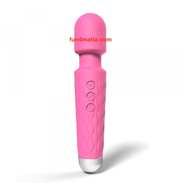 Loving Joy 20 Function Wand Vibrator, pink - rechargeable & waterproof -