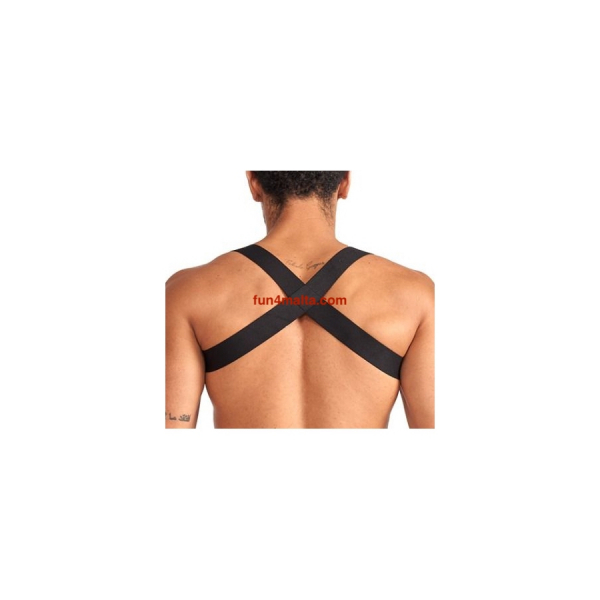 Mr. B Elastic Harness, black and red  -Price Cut-