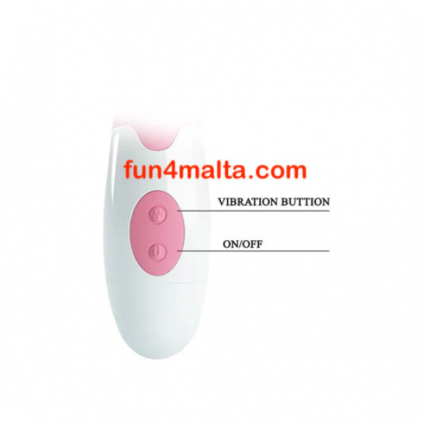 Pretty Love: Hyman - Curved G-Spot Rabbit Vibrator, pink