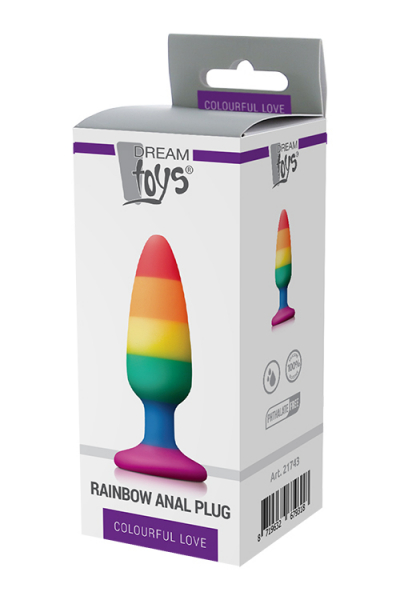 Rainbow Anal Plug, medium - Massive Price Cut -