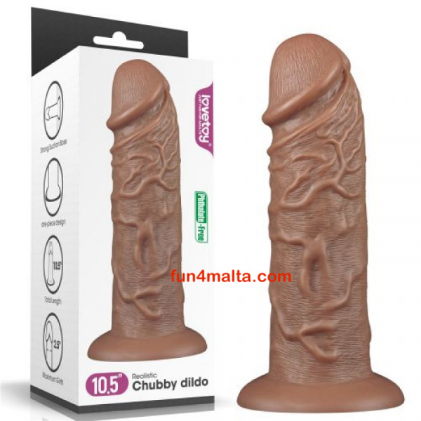 Realistic Chubby Dildo  10,5 "