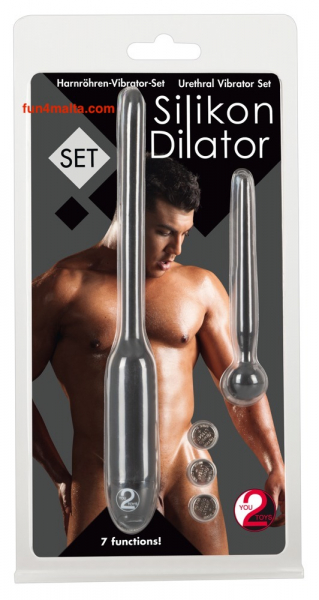 Silicone Vibration Dialator & Penis Plug Set